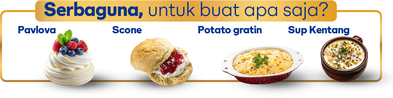 Serbaguna, untuk buat apa saja? Pavlova, Scone, Potato Gratin, Sup Kentang